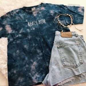 Beach Bum Tie Dye Bleach T-shirt